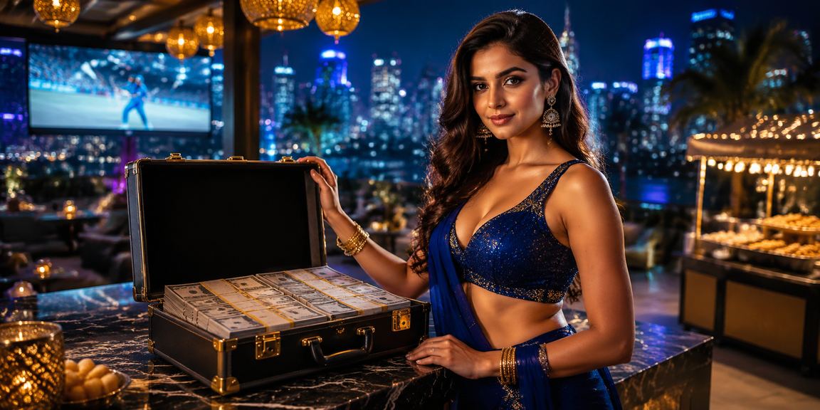 India cricket betting view with blue and gold colors